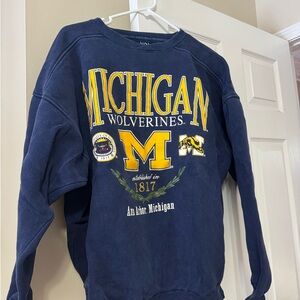 Michigan Wolverines Navy Sweatshirt